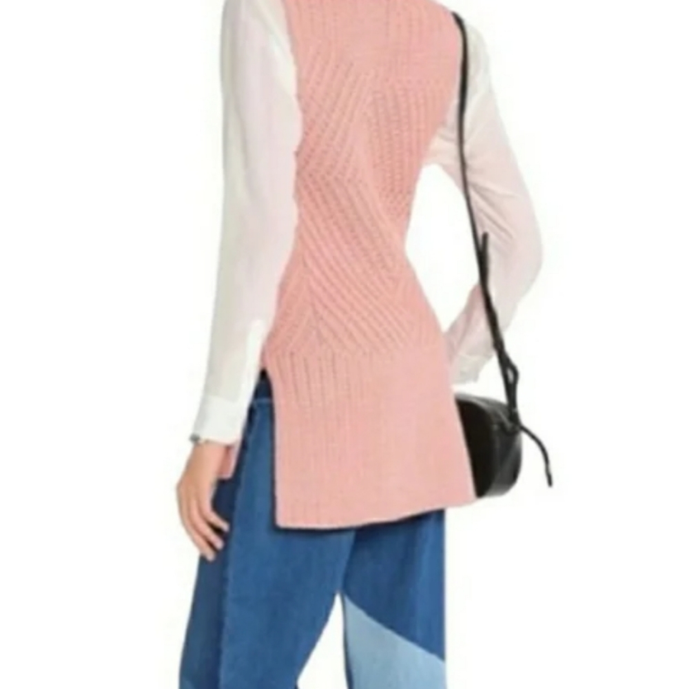 Alice + Olivia Abbot High Neck sleeveless knit sweater - Picture 4 of 8